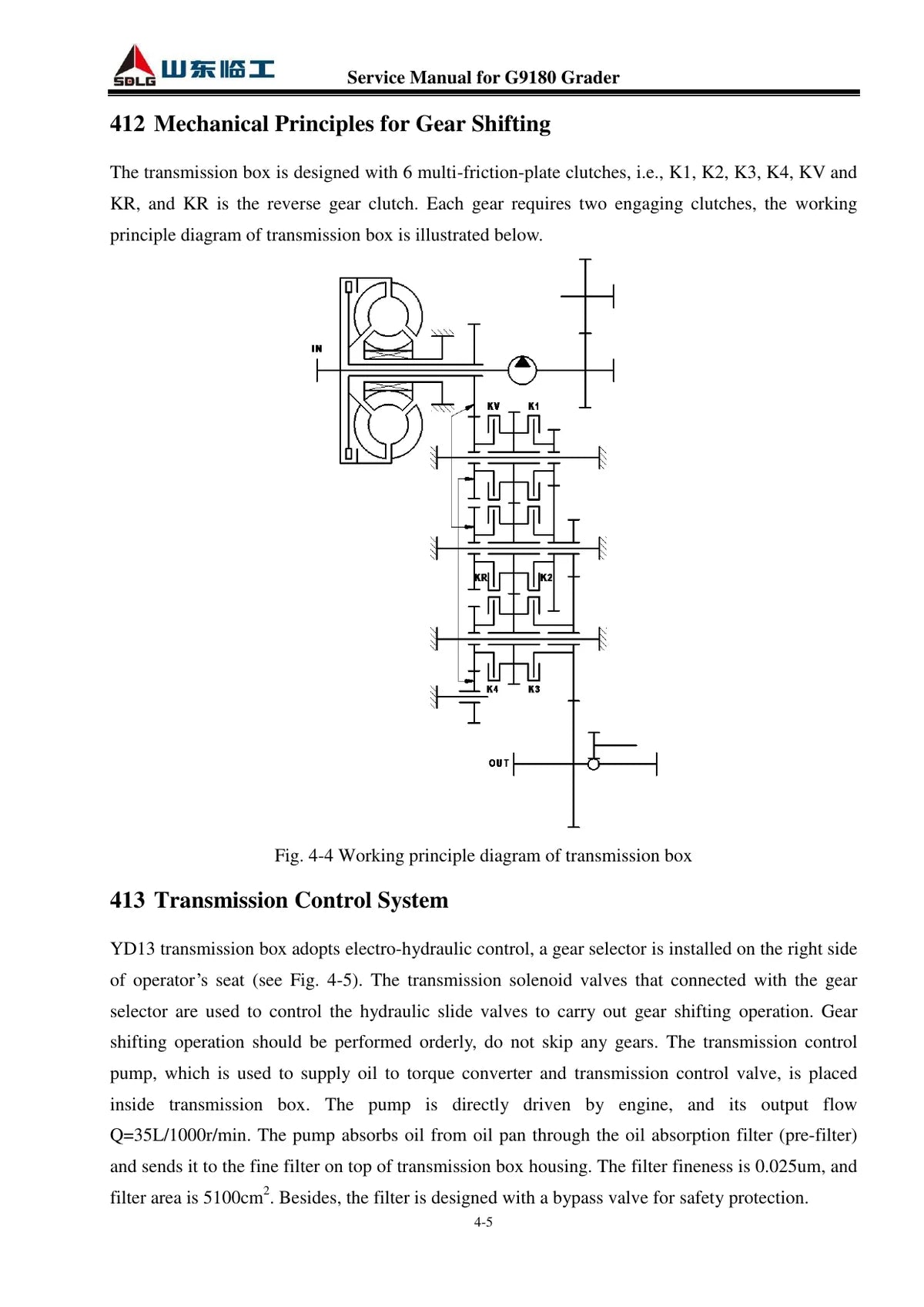 G9180 · Motoniveladora — transmissão, figura técnica 2