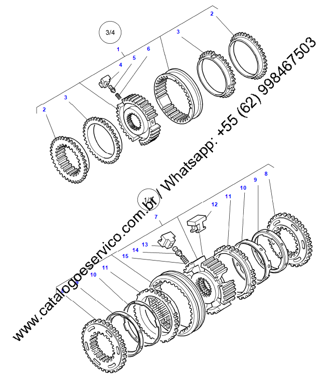 Catálogo De Peças MF6711R Massey Fergunson Trator