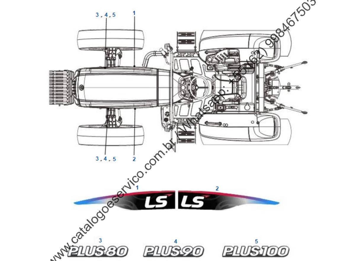 CATALOGO DE PEÇAS TRATOR - LS PLUS 80, 90, 100 MWM