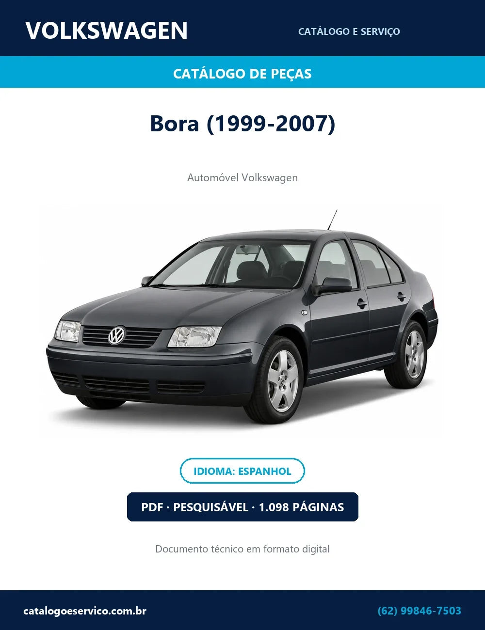 Catálogo de Peças Volkswagen Bora 1999-2007 (Espanhol)