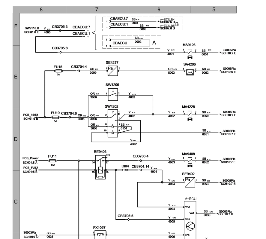 manual técnico Volvo ECR25D escavadeira - página interna sobre cilindros do braço e caçamba