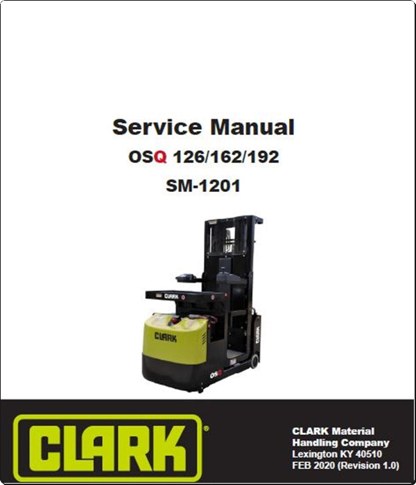 Manuais De Serviço CLARK - OSQ 126\162\192 - Empilhadeira