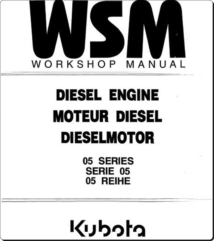 Manual De Serviço KUBOTA - 05 Series\Series 05\05 Reihe - Motor Diesel