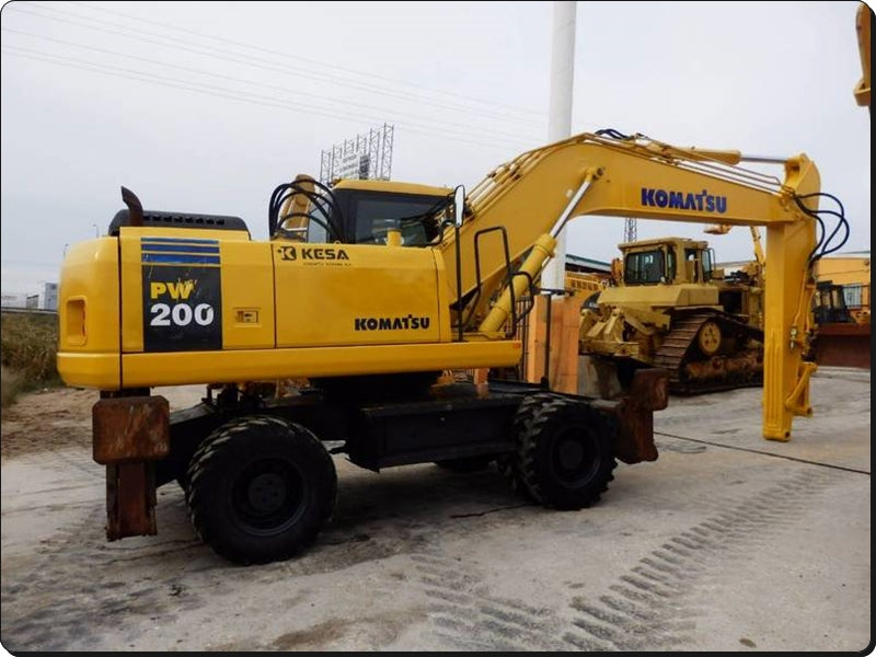 Catálogo de pecas Komatsu - PW200-7E0 - Escavadeira De Rodas
