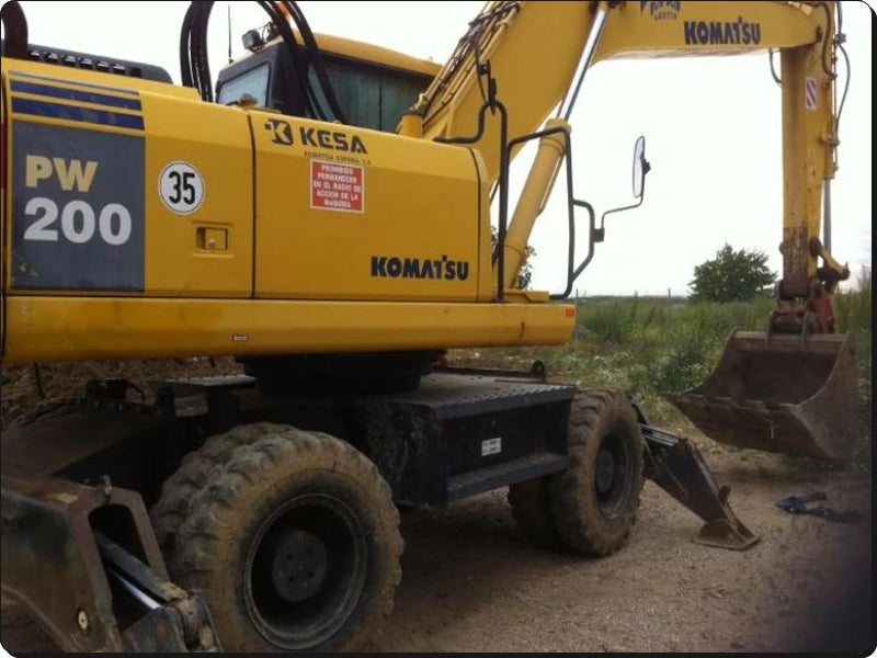 Catálogo de pecas Komatsu - PW200-7K - Escavadeira De Rodas