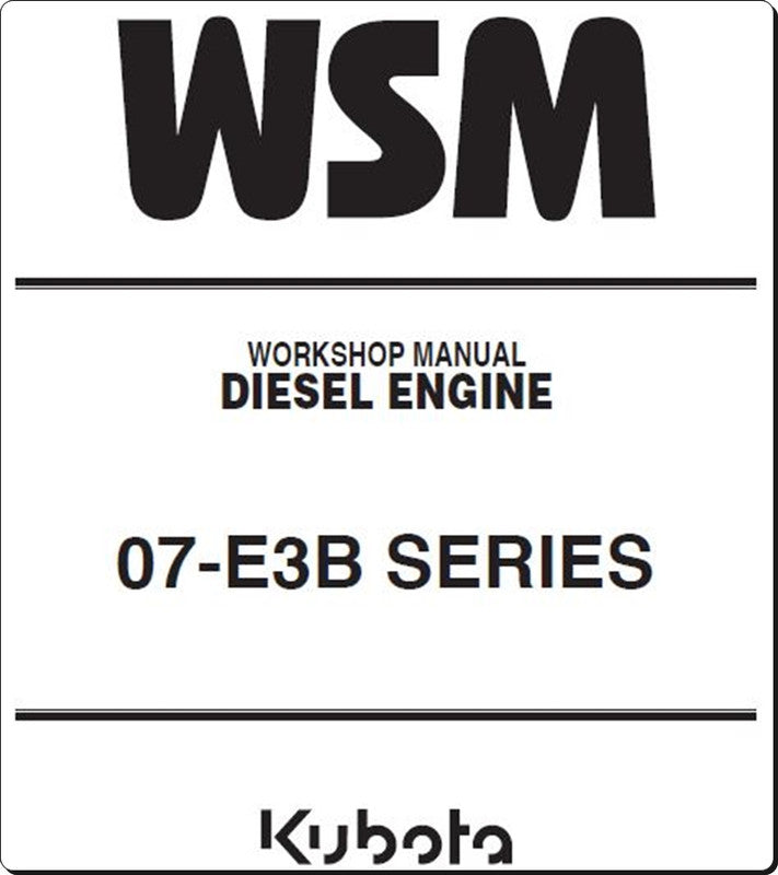 Manual De Serviço KUBOTA - 07-E3B SERIES - Motor Diesel