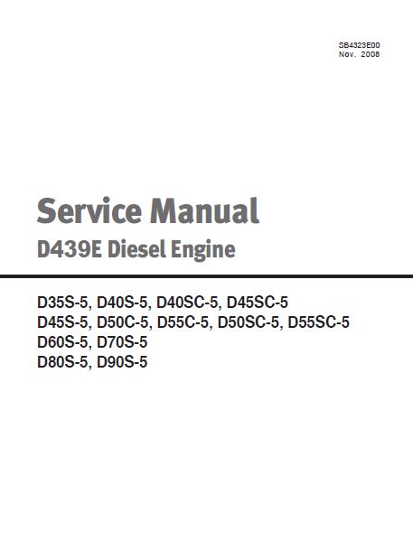 Manuais De Serviço DOOSAN - D439E - Motor Diesel