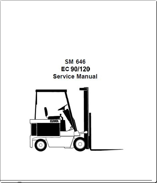 Manuais De Serviço CLARK - SM-646 - EC 90\120 - Empilhadeira