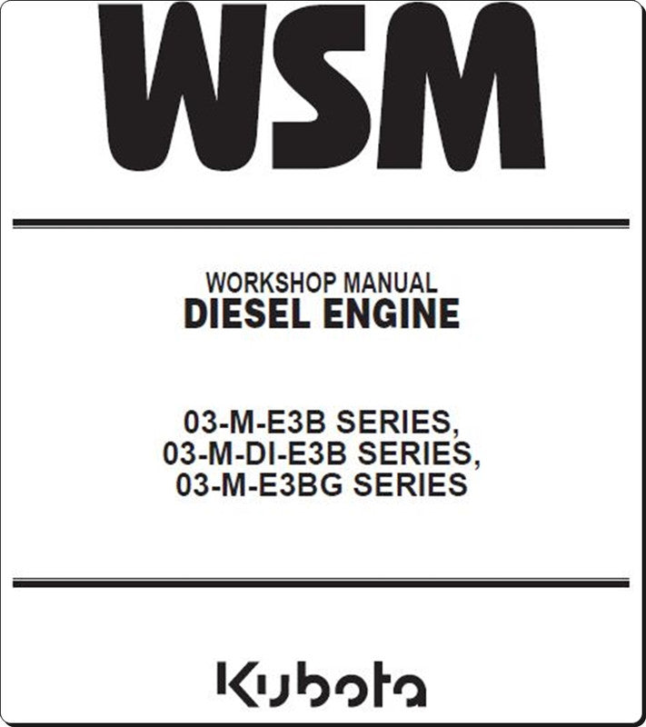 Manual De Serviço KUBOTA - 03-M-E3B series - Motor Diesel
