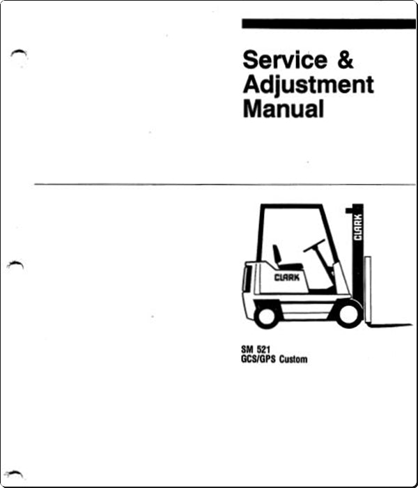 Manuais De Serviço CLARK- SM-521 - GCS\GPS Custom - Empilhadeira