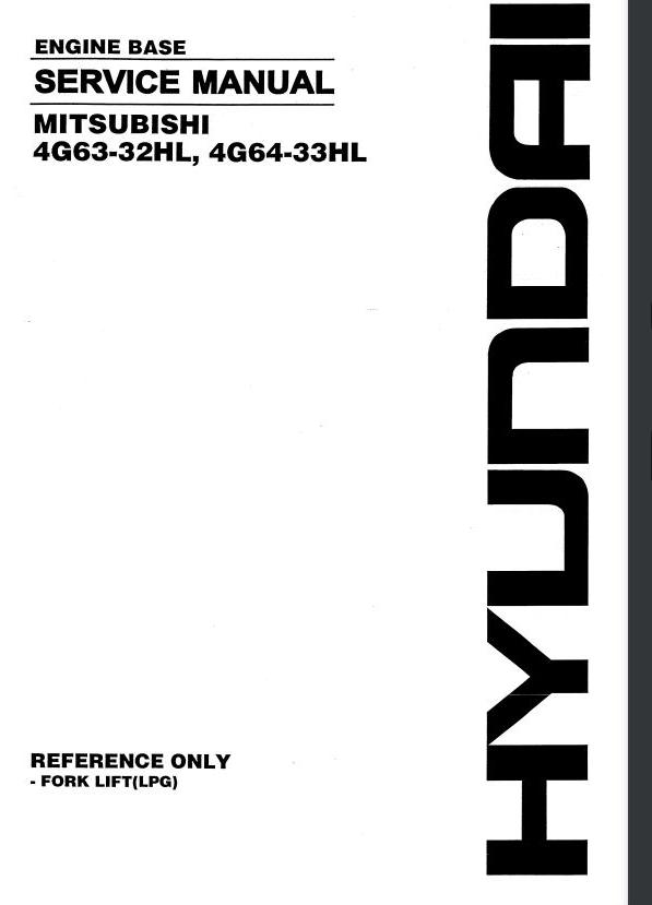 Manual De Serviço HYUNDAI - MITSUBISHI 4G63-32HL\4G64-33HL