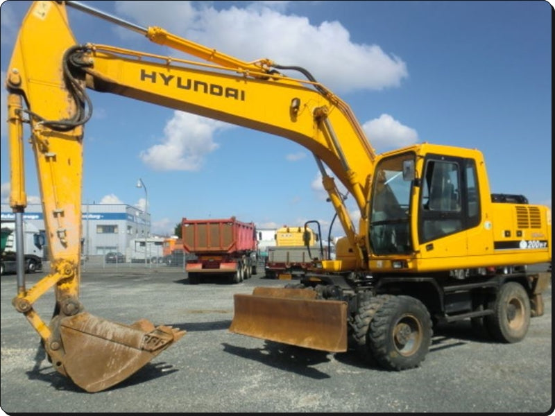 Manual De Serviço HYUNDAI - R200W-7 - Escavador De Rodas