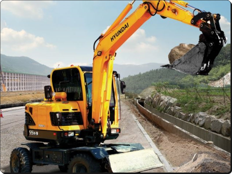 Manual De Serviço HYUNDAI - R55W-9 - Escavador de Rodas