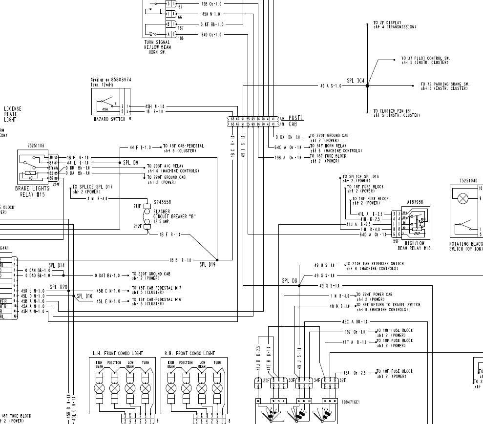 Diagramas e esquemas elétricos Case 621D