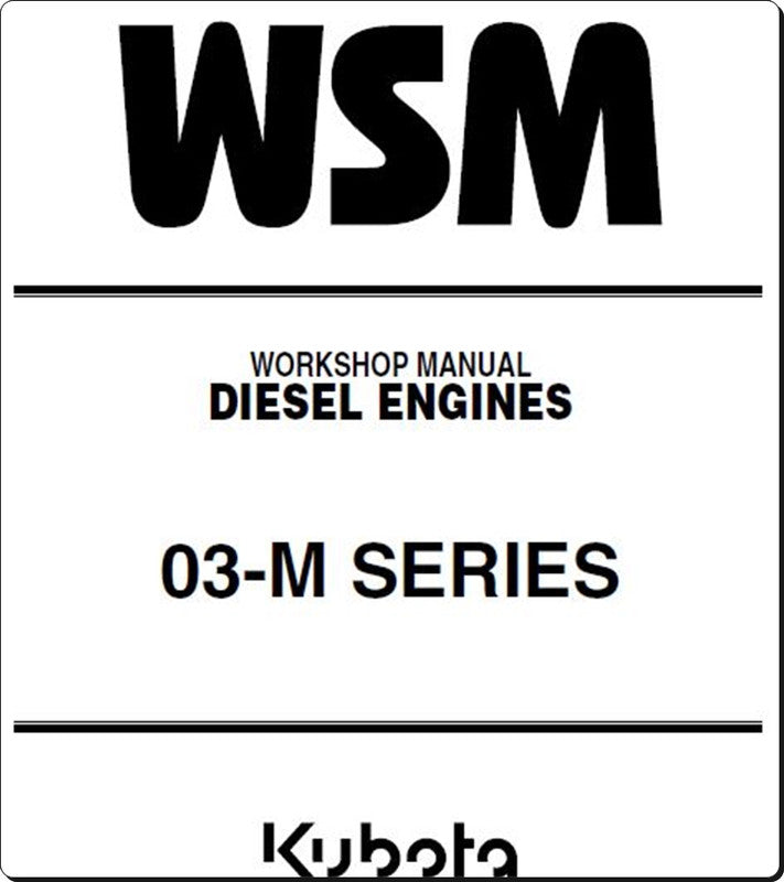 Manual De Serviço KUBOTA - 03-M SERIES - Motor Diesel