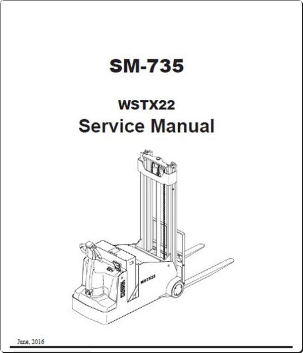 Manuais De Serviço CLARK - SM-735 - WSTX22 - Empilhadeira