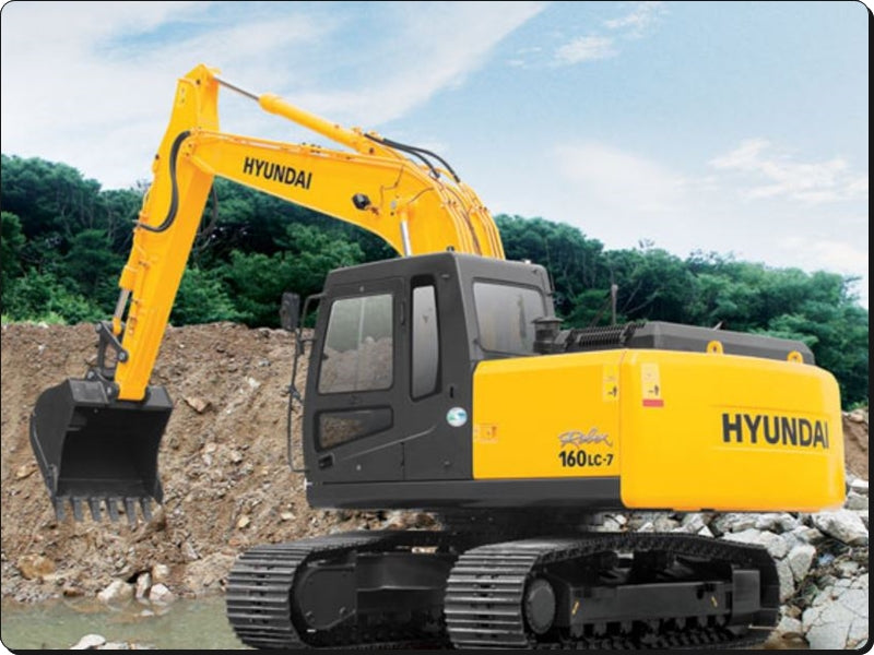 Manual De Serviço HYUNDAI - R160LC-7A - Escavador Hidráulico
