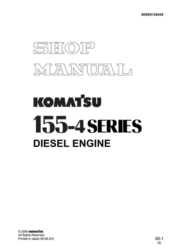 MANUAL DE SERVIÇO KOMATSU - 155-4 SERIES - MOTOR DIESEL