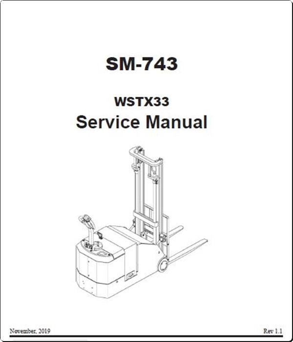 Manuais De Serviço CLARK - SM-743 - WSRX33 - Empilhadeira