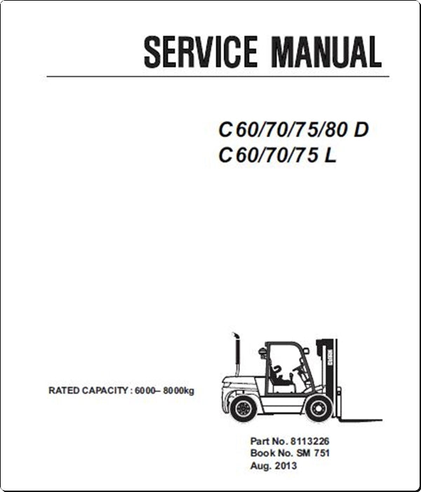 Manuais De Serviço CLARK - SM-751 - C60\70\80 D - C60\75 L