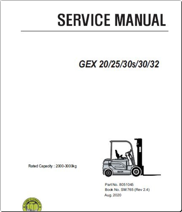 Manuais De Serviço CLARK - SM-765 - GEX20\25\30s\30\32 - Empilhadeira