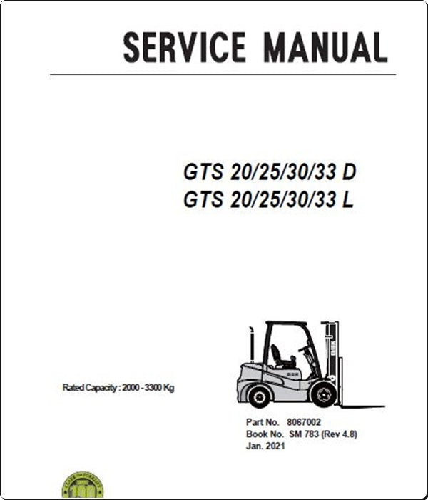 Manuais De Serviço CLARK- GTS 20\25\30\33 D - GTS 20\25\30 L