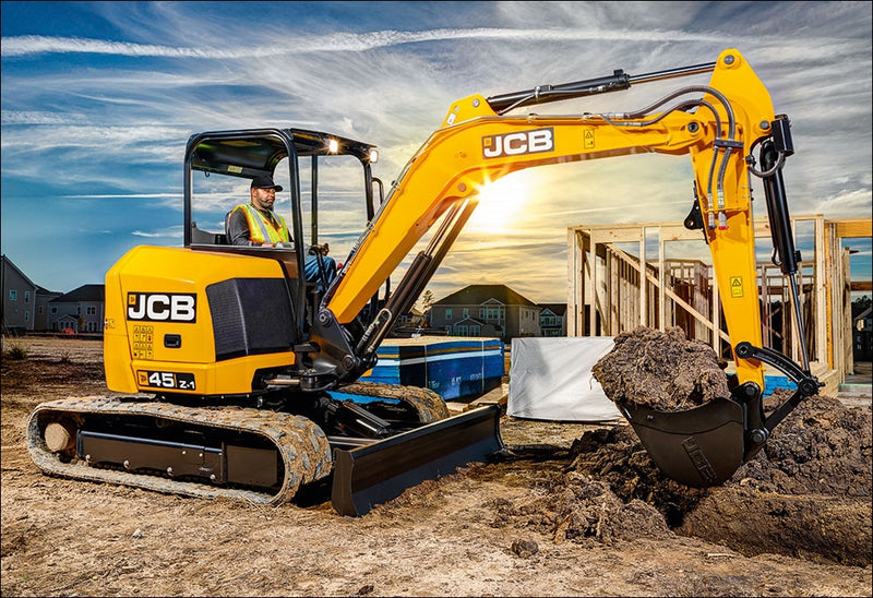 Manual De Serviço Escavadora Compacta JCB - 45Z-1, 48Z-1, 51R-1