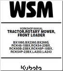 Manual De Serviço KUBOTA - BX1860,BX2360,BX2660 - Tratores