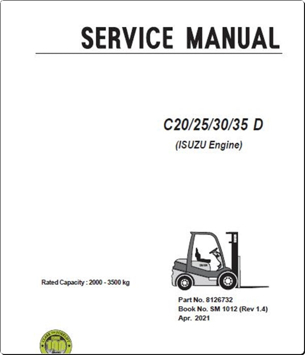 Manuais De Serviço CLARK - C20\25\30\35 D (ISUZU ENGINE) - Empilhadeira