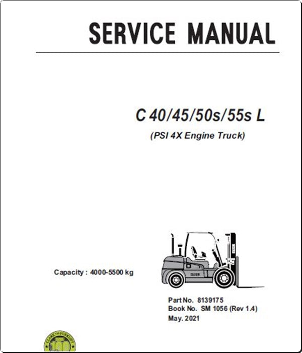 Manuais De Serviço CLARK - C40\45\50s\55s L - Empilhadeira