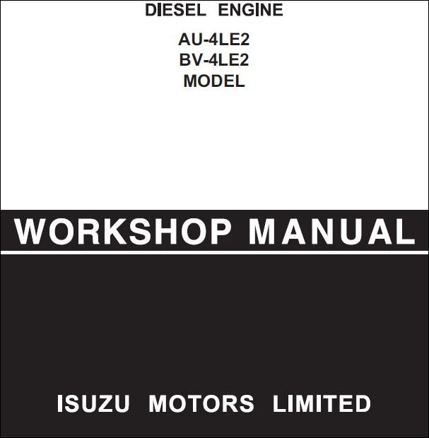 Manual De Serviço Motor a Diesel JCB - AU-4ALE2 - BV-4LE2