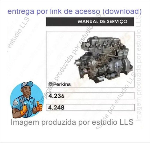 Manual Serviço Catálogo Peças Motor Perkins 4.236 4.248