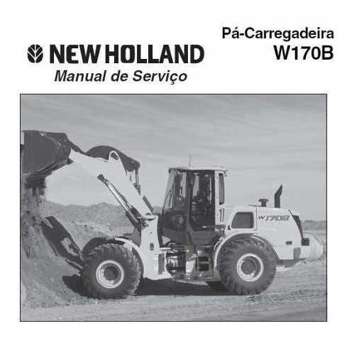 Manual De Serviço Pá Carregadeira New Holland W170b