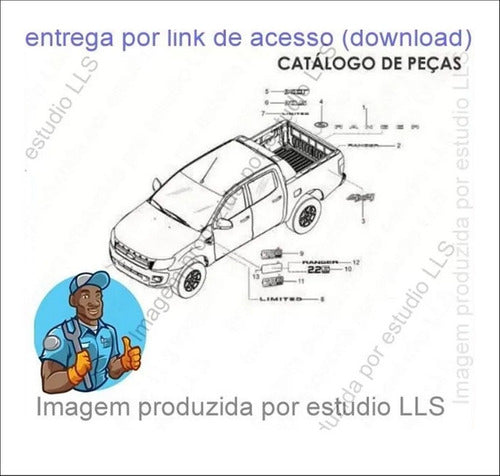 Catálogo Peças Ford Ranger 2.5 Flex 2.2 3.2 D 2012 - 2015