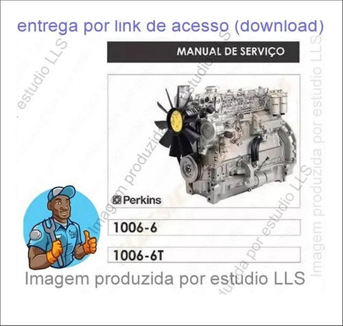 Manual Serviço Catálogo Peças Motor Perkins 1006-6 1006-6