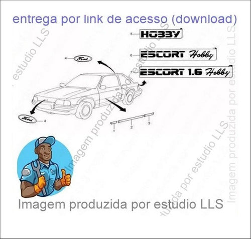 Catálogo Peças Ford Escort Hobby 1.0 1.6 8v Ae 1993 - 1996