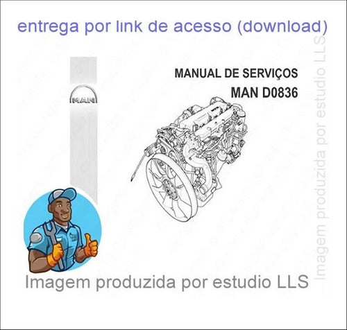 Manual Reparações Serviço Oficina Motor Volkswagen Man D0836