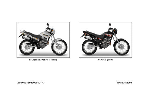 Catálogo De Peças Yamaha Tdm225 -