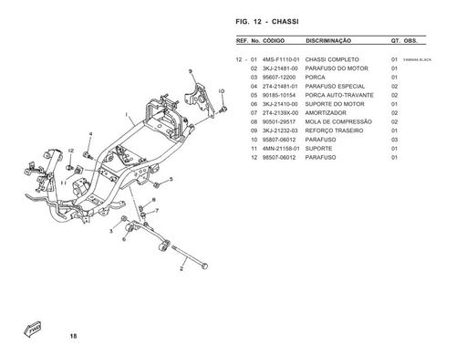 Catálogo De Peças Yamaha Cy50 1998 - 2001 -