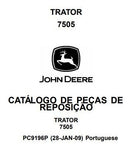 Catálogo De Peças Trator  John Deere 7505