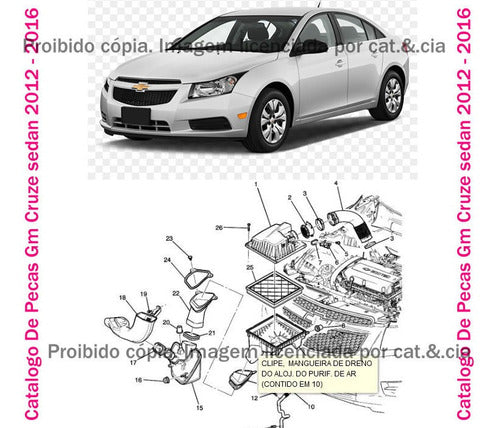 Catalogo De Pecas Gm Cruze Sedan 2012 - 2016