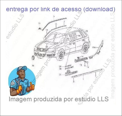 Catálogo Peças Vw Gol 1.0 1.6 1.8 2005 - 2008