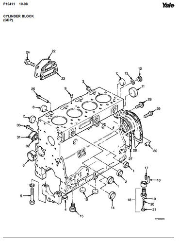 Manual Peca Empilhadeira Yale Gp/gdp/glp135-155 (a878) Pg512
