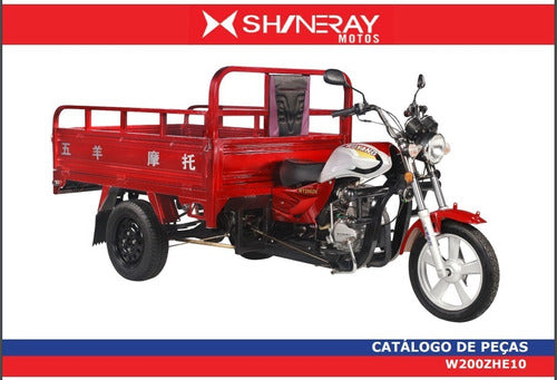 Catálogo De Peças  Triciclo Cargo Shineray W200zhe10