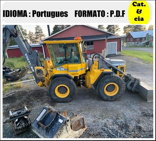 Catalogo De Pecas Retroescavadeira Volvo - El70 - Bm - (em P