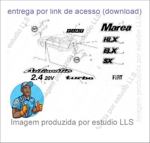Catálogo Peças Fiat Marea 1.6 1.8 2.0 2.4 Turbo 1999 - 200