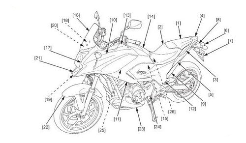 Manual De Serviços - Honda Nc750x 2013 ~ 2015 | Catalogo & servico