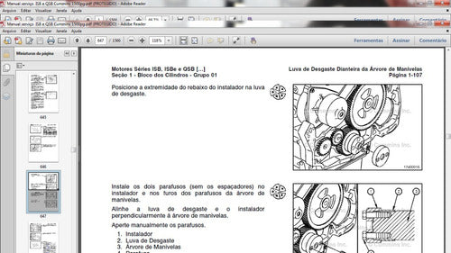Manual Serviço Motor Cummins Isb Eletronico 1500 Pgs