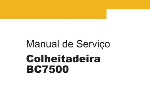 Manual De Serviço Colheitadeira Bc7500 - Valtra