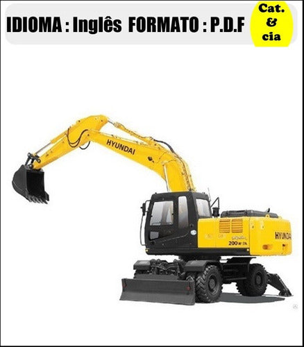 Catalogo De Pecas Escavadeira Hyundai - R200w - 7a - (ingles